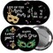 Big Dot of Happiness Mardi Gras - 3 inch Masquerade Party Badge - Pinback Buttons - Set of 8